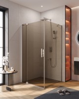 Душевой уголок CEZARES SLIDER-AH-1-80-100/110-BR-Cr