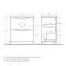 База под раковину напольная BelBagno MARINO-700-2C-SO-PIA-P