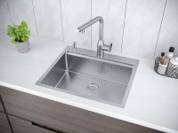Мойка нерж. сталь KRONER-PRO 59, PM705951-BS, брашированная нерж. сталь, 590х510мм, Paulmark