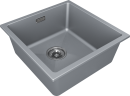Мойка LUMI 45UNI, IT-GRANIT, LU45-GRM, серый металлик, 455х460, Paulmark