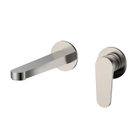 AQM6915BN Novara Смеситель для раковины настенный на 2отв., цвет никель шлифованный