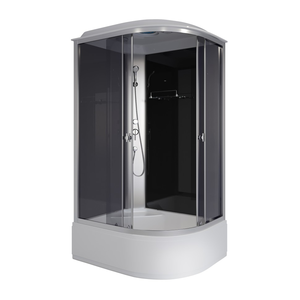 Душевая кабина Niagara Eco E120/90/40L/TN (120х90х215) высокий поддон(40см),стекло тонированное,4 места