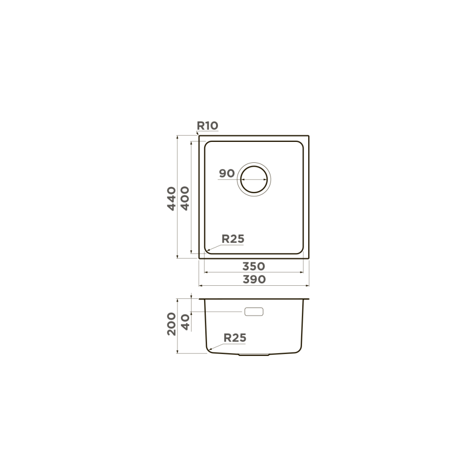 Кухонная мойка Omoikiri Tadzava 39-U/I-GM нерж. сталь/вороненая сталь