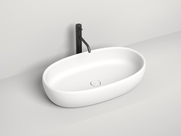 Раковина накладная LUCE 690х395х155 S-Stone Матовое