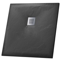 Душевой поддон Grossman Strong GR-S29090Q (90х90х2,5) из искусственного камня,квадрат,графит,1 место