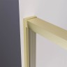 Душевой угол раздвижной Veconi Premium Ptato 300 SP G-L, 1700х900x2000, золото брашированный, стекло прозрачное