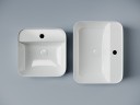 Умывальник чаша накладная квадратная Element 390x390x140мм