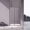 Душевая дверь Slim 8mm VDP-4SL120CLGM, вороненая сталь, стекло прозрачное