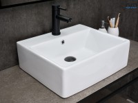 Раковина Gid N9145 51214 накладная белая 45.5x40x15