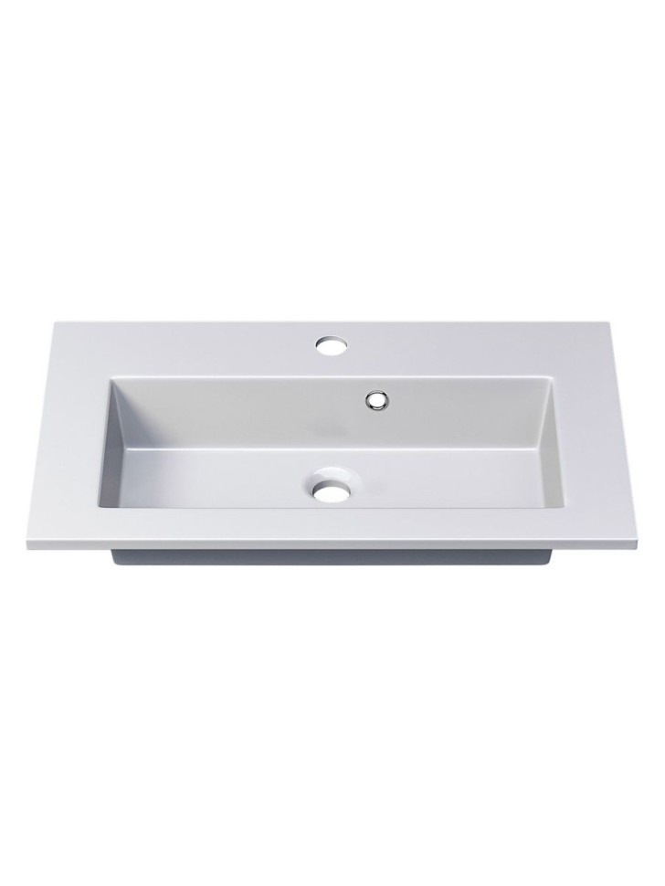 Раковина для ванной 60 см, Uperwood Aurora, белая глянцевая