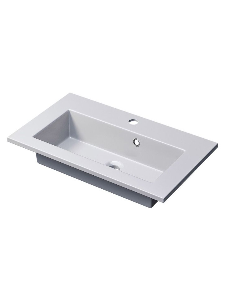 Раковина для ванной 60 см, Uperwood Aurora, белая глянцевая