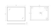 Зеркало BelBagno SPC-AL-1000-800 Nero