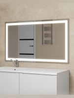 Зеркало для ванной с подсветкой Uperwood Tanos 120х70 см, прямоугольное, сенсор/антизапотевание/без рамы