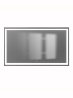 Зеркало для ванной с подсветкой Uperwood Tanos 120х70 см, прямоугольное, сенсор/антизапотевание/без рамы