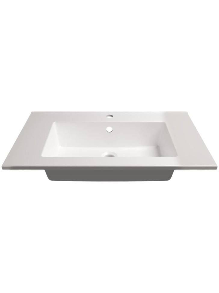 Раковина для ванной 76,5 см, Uperwood Parma Premium, белая глянцевая                     