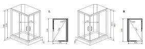 Timo Lux TL-1504 L душевая кабина 110*85*230