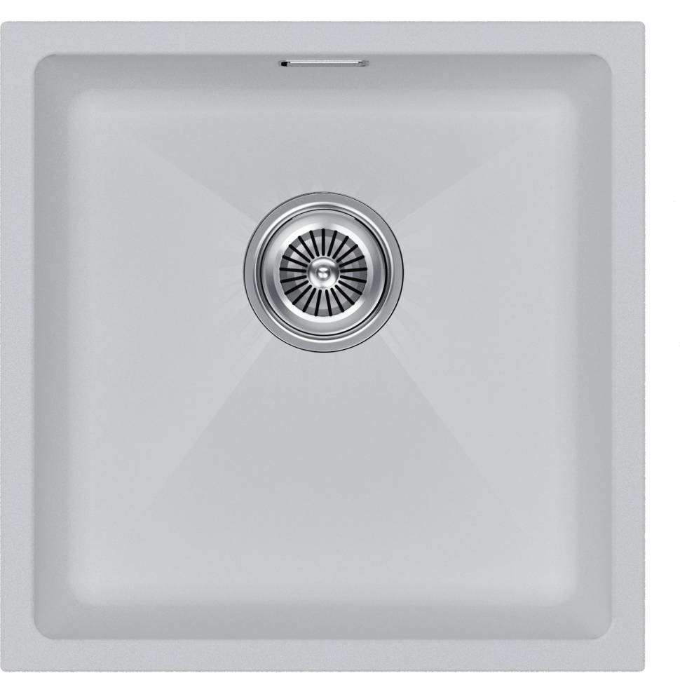 Мойка LUMI 45UNI, IT-GRANIT, LU45-WH, белый, 455х460, Paulmark