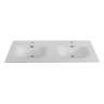 Керамическая раковина с двумя чашами BelBagno BB-8099-120-2