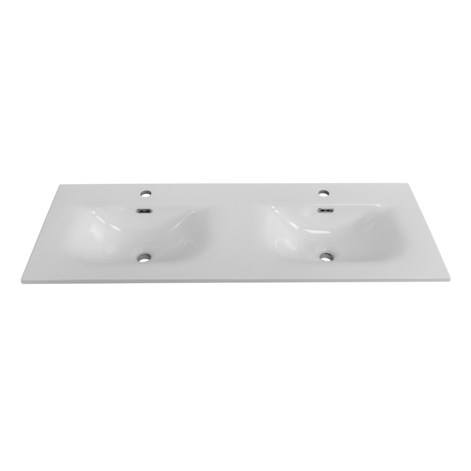 Керамическая раковина с двумя чашами BelBagno BB-8099-120-2