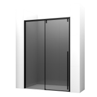 Дверь в нишу Ambassador Intense 110022202IBB (130х200) черный,стекло тонированное,раздвижная,1 место