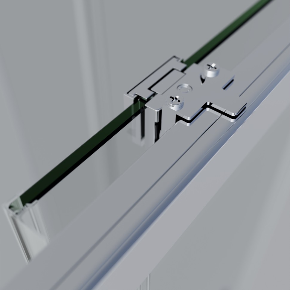 Душевой уголок Софт 2 (Soft 2) VSS-3SO2800CLG, 800*800, брашированное золото, стекло прозрачное,  