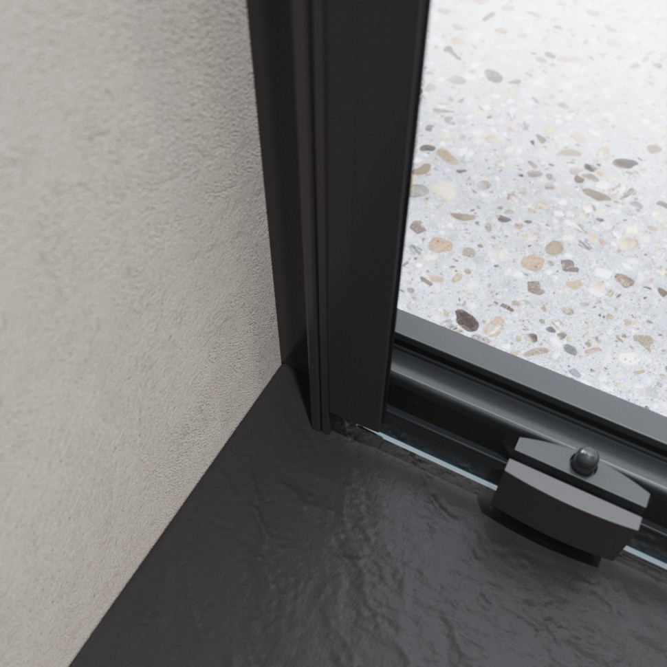 Душевая дверь BelBagno LUCE-BF-1-120-C-NERO