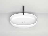 Раковина накладная LUCE  покраска по RAL полностью 690х395х155 S-Stone Матовое