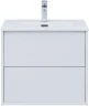 Тумба c раковиной Lino 60 (Flat) белый глянец