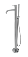 Напольный смеситель для ванны MILLEAU Tissage ML0500BK.BD-CR с монтажным блоком, Хром