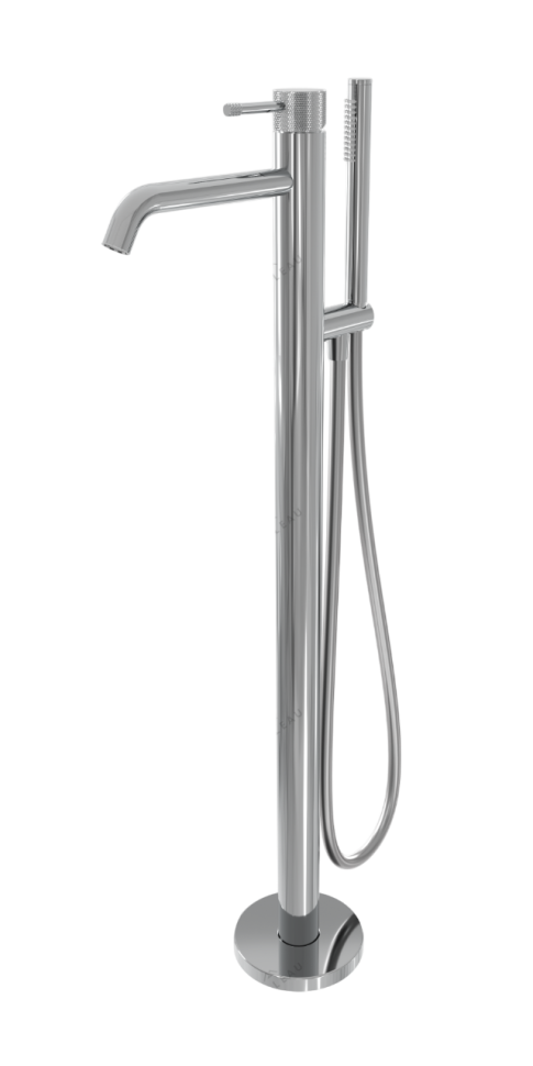 Напольный смеситель для ванны MILLEAU Tissage ML0500BK.BD-CR с монтажным блоком, Хром