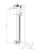 Напольный смеситель для ванны MILLEAU Tissage ML0500BK.BD-CR с монтажным блоком, Хром