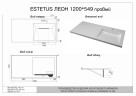 Тумба напольная STYLELINE "Даллас ЛЕОН 120", Люкс белая, PLUS с раковиной ESTETUS ЛЕОН 1200*549 правый