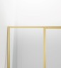 Душевая дверь Slim 8mm VDP-4SL120CLG, брашированное золото, стекло прозрачное