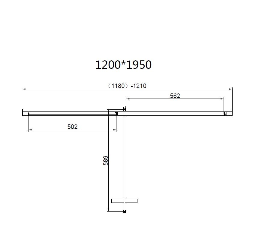 Душевая дверь Slim 8mm VDP-4SL120CLG, брашированное золото, стекло прозрачное