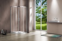 Душевой уголок Garda VSQ-1G900CL, 900*900, хром, стекло прозрачное