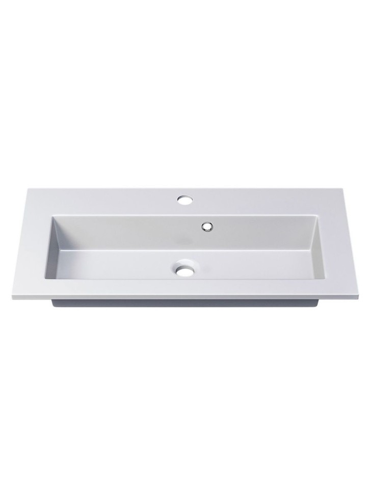 Раковина для ванной 70 см, Uperwood Aurora, белая глянцевая