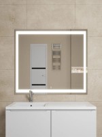 Зеркало для ванной с подсветкой Uperwood Tanos 120х80 см, прямоугольное, сенсор/антизапотевание/без рамы