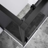 Душевой уголок Slim-N VSR-4SN8013CGB, 1300*800, черный, стекло тонированное