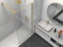 Душевая перегородка Walk-In VSW-1HS800CLG, 800*2000, брашированное золото, стекло прозрачное