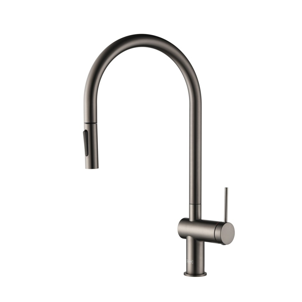 AQM9901GM Cucina Смеситель для кухни с выдвижным U-образным изливом, металл