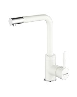 Смеситель для кухни Honner, белый матовый полностью, Ho212018-431TW(WH), Paulmark
