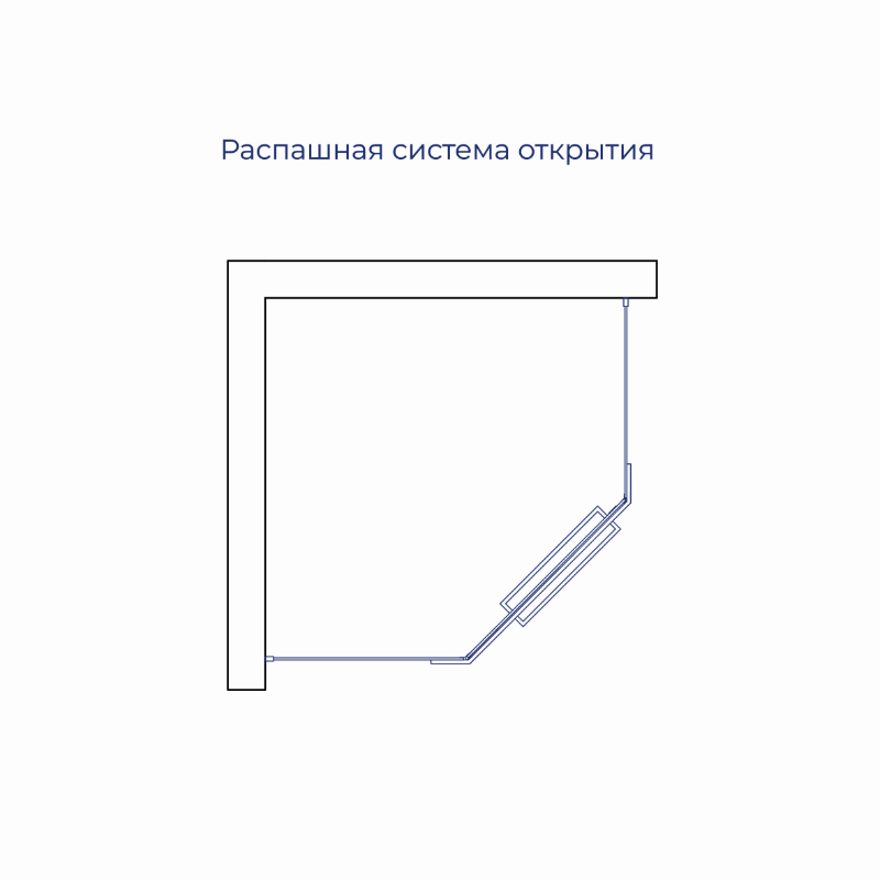 Душевой уголок RGW PA-82Gr (Прозрачное, 800x800мм)  