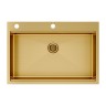 Мойка нерж. сталь KRONER-PRO 75, PM707551-BG, брашированное золото, 750х510мм, Paulmark