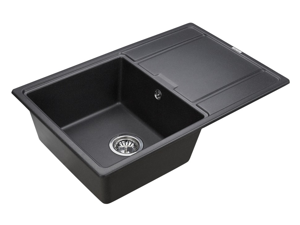 Мойка FLUGEN 50-780, IT-GRANIT, PM217850-BL, черный, 780х500 мм, Paulmark