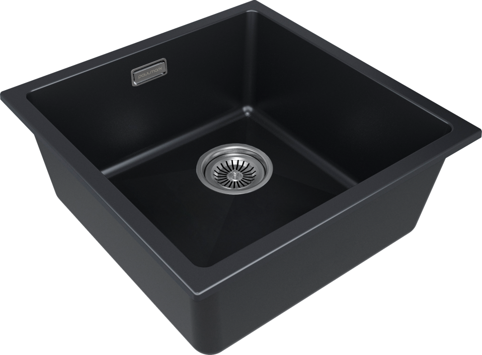 Мойка LUMI 45UNI-SKEW, IT-GRANIT, LU45SK-AN, антрацит, 455х440, Paulmark