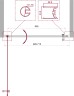 Душевая дверь BelBagno UNO-B-1-70-CH-Cr