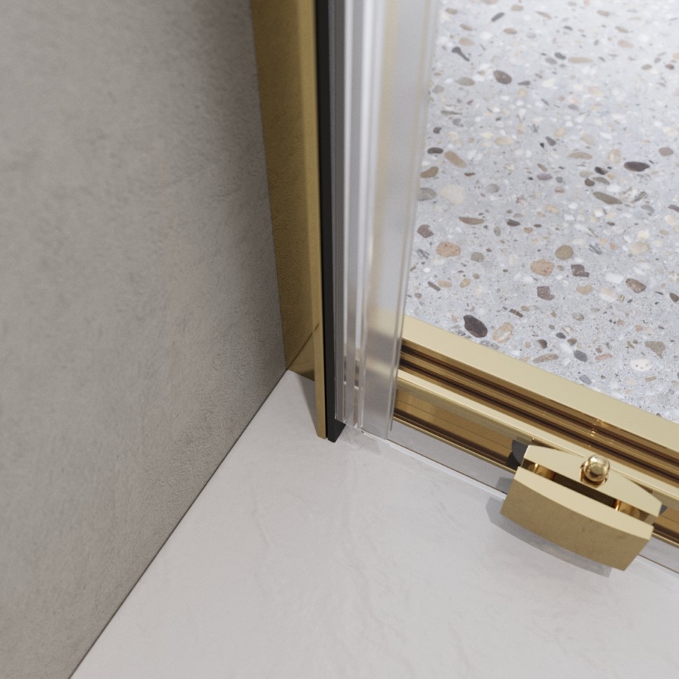 Душевая дверь BelBagno LUCE-BF-1-120-C-ORO