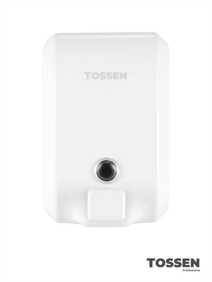 TOSSEN MN-1200 MW - механический диспенсер жидкого мыла (коллекция «Белая сталь»)  