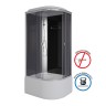 Душевая кабина Niagara Eco E100/80/40L/TN (100х80х215) высокий поддон(40см),стекло черное,4 места
