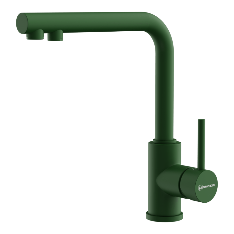 Смеситель для кухни Omoikiri Nakagawa 2 Plus-RG латунь/royal green